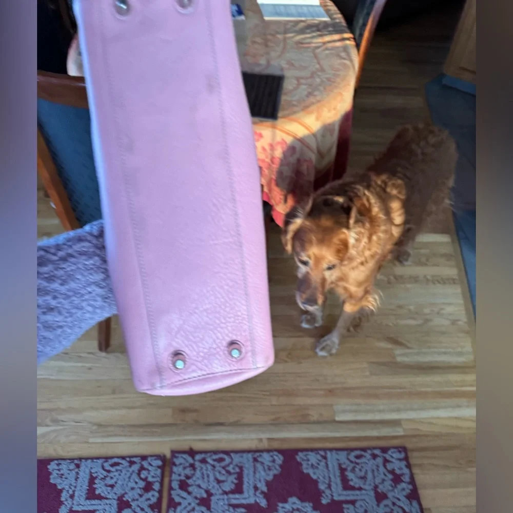 Coach Pink and White leather Shoulder Bag - Picture 10 of 11